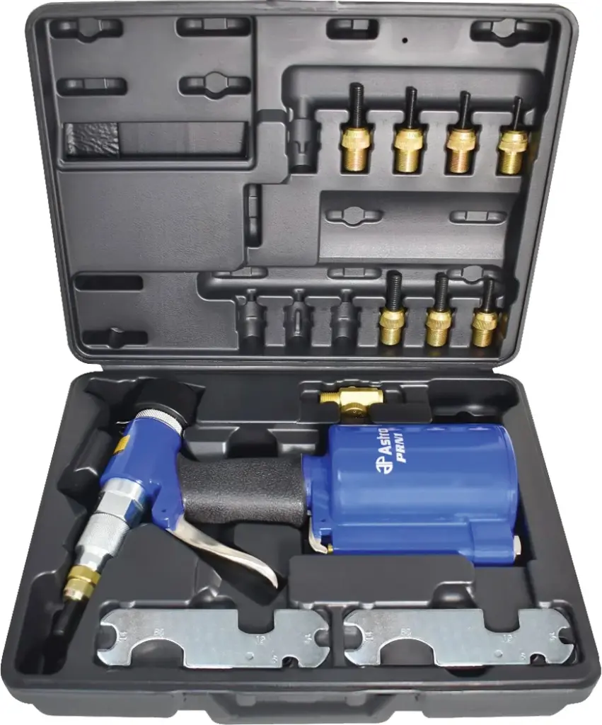 PG323 - 3/8" CAPACITY PNEUMATIC RIVET NUT SETTING KIT - METRIC & SAE: M4, M5, M6, M8, M10, 1/4", 5/16", 3/8"