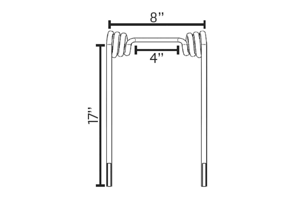 BTT Max Life Harrow Tine For Bourgault 4-Bar Units