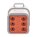 6-Way Deutsch DT Series Receptacle & Wedgelock