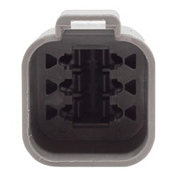 6-Way Deutsch DT Series Receptacle & Wedgelock