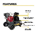 17.7 CFM @ 175 PSI Gas Air Compressor with Honda GX270 Engine. 