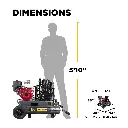 17.7 CFM @ 175 PSI Gas Air Compressor with Honda GX270 Engine. 