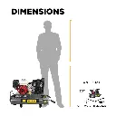 Gas Air Compressor with Honda GX200 Engine