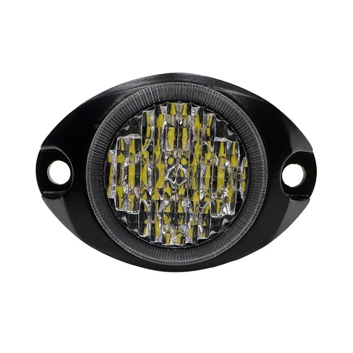 2" Surface Mount Warning Hideaway White Light - Multiple Pattern