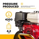 4,200 PSI 4.2 GPM Cold Water Gas Pressure Washer