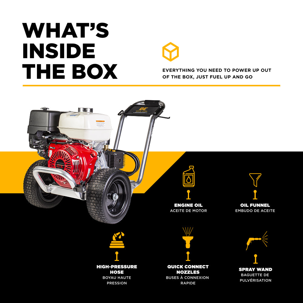 4,200 PSI 4.2 GPM Cold Water Gas Pressure Washer