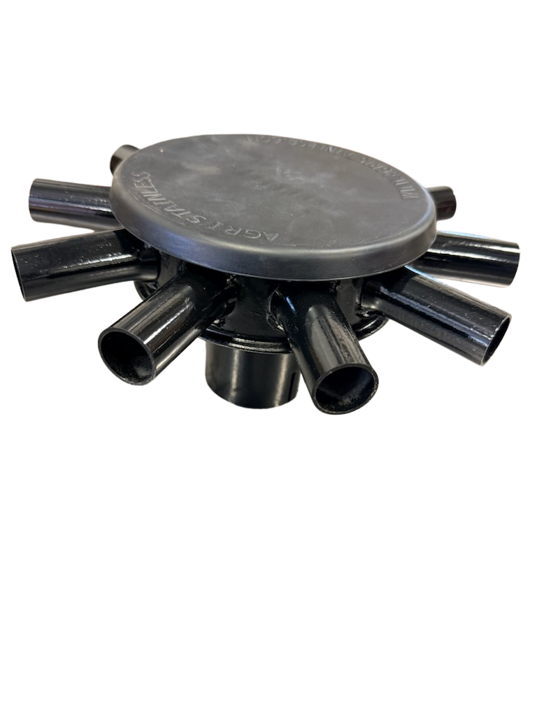 Stainless Steel Distributor Head; 2.5" Distributor; 10 Runs @ 1"