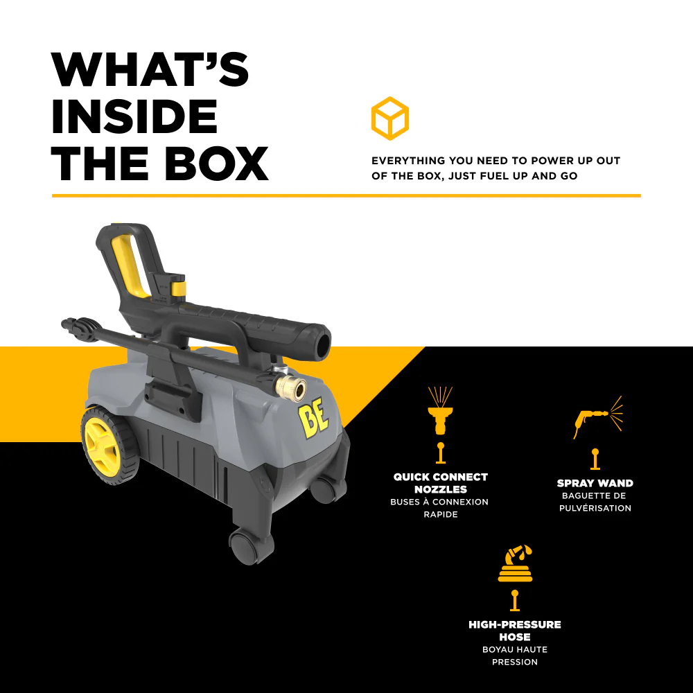 2,000 PSI 1.8 GPM Electric Pressure Washer