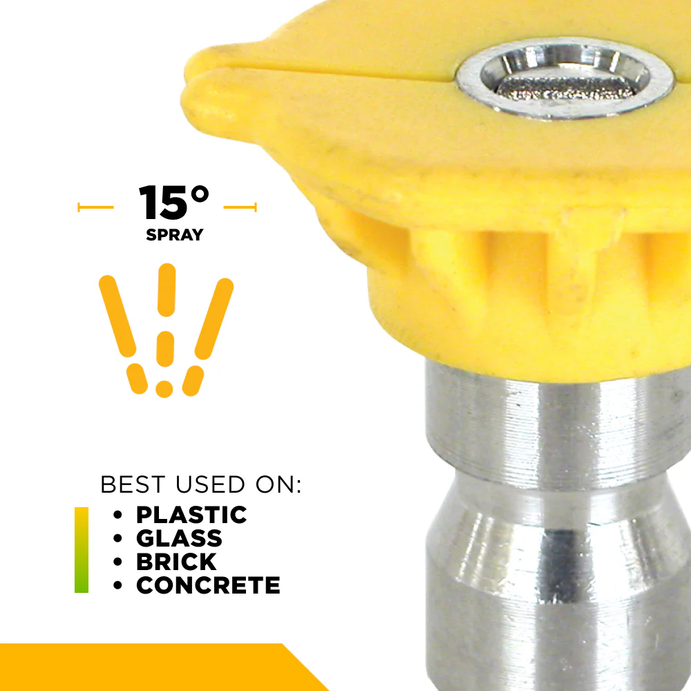 Quick Connect Pressure Washer 3.0 Nozzle Set with 0°, 15°, 40° and Soaper