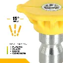 Quick Connect Pressure Washer 3.0 Nozzle Set with 0°, 15°, 40° and Soaper