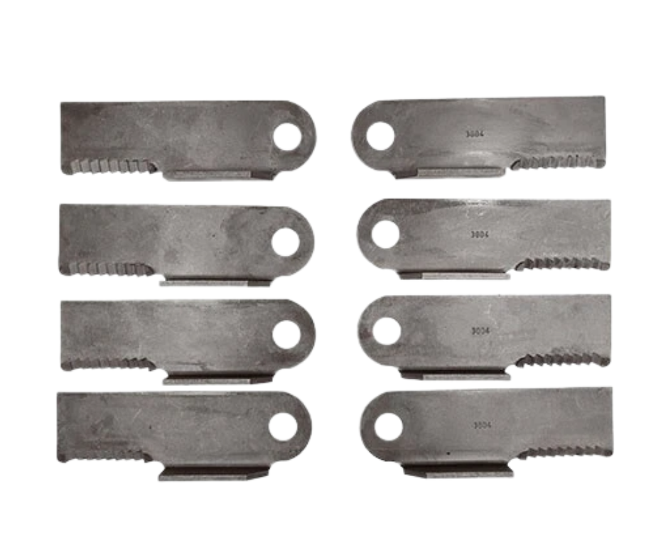 Serrated Winged Straw Chopper Blade Kit for John Deere combines.
