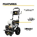 3,800 PSI 2.5 GPM Cold Water Gas Pressure Washer