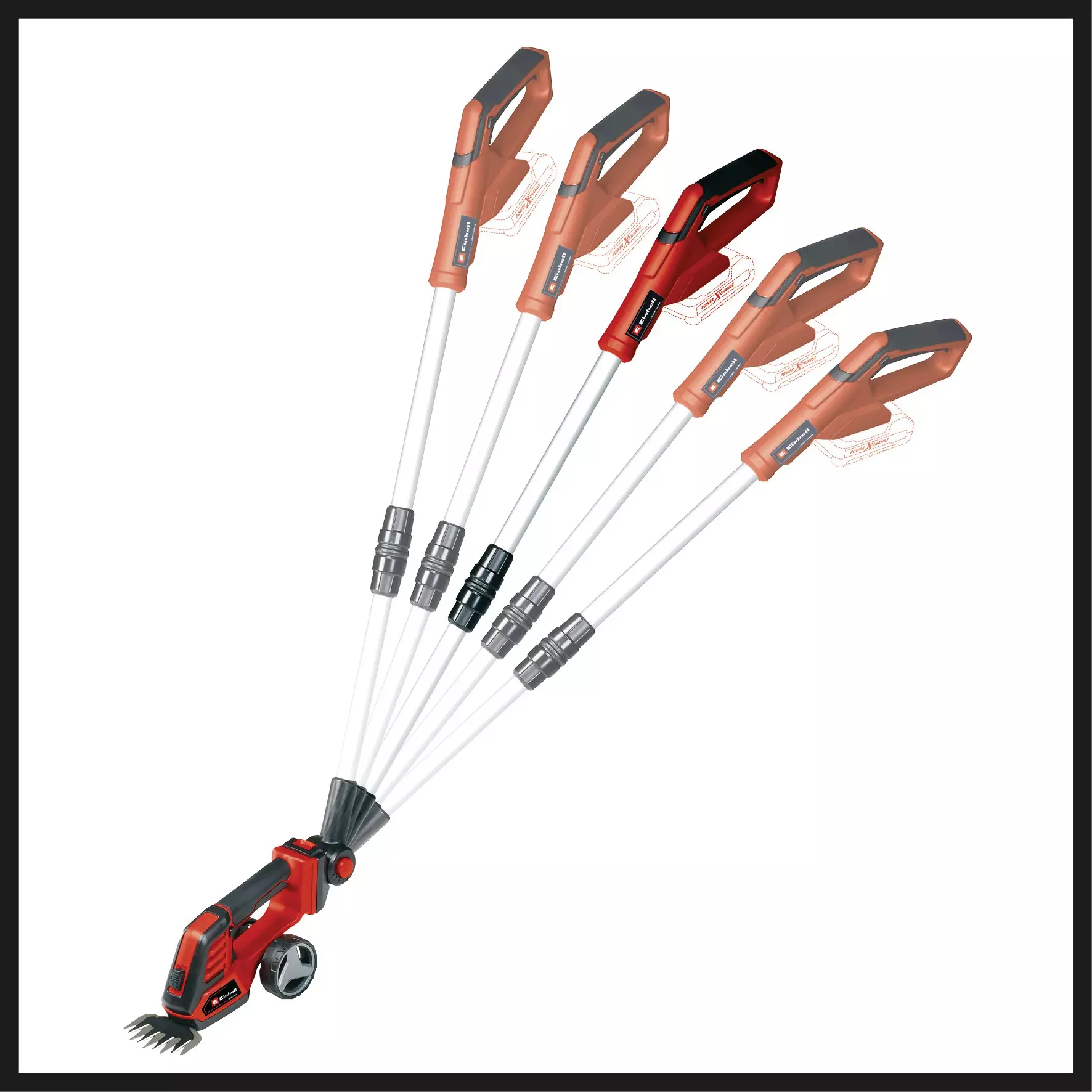 18V 2-in-1 Cordless telescopic grass shear & hedge trimmer