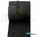 Draper Belt; Center, 69.80" X 51.85", Double V-Guide, Crescent Top