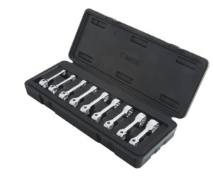 PG163 - 9-PC 3/8" DRIVE 12 POINT SAE TORQUE ADAPTER SET, 2" LONG, 1/4" - 3/4"
