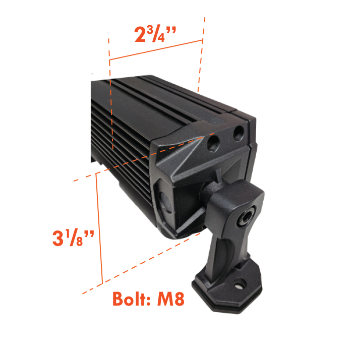 14" ULTRA Double Row 24 x 3W LED Lamp With Harness