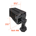 14" ULTRA Double Row 24 x 3W LED Lamp With Harness