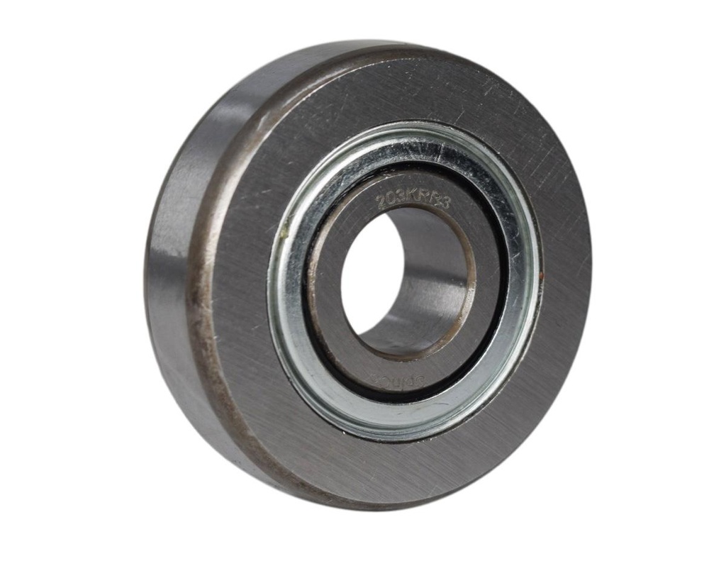 Single Row Ball Bearing; 5/8" Bore; 2" Outside Diameter; 0.591" Outer Race Width; 2 Seals; Macdon Reel