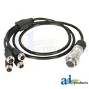 CabCAM Short 4 Way Splitter, Camera End. 46" Lomg.