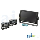 CabCAM High Definition 10" QUAD Video System, Touch Screen with 2 Cameras.
