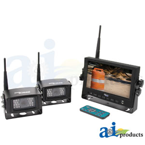 CabCAM 7" Video System. Includes 2 Wireless Cameras.