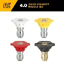 Hot Water Pressure Washer 4.0 Nozzle Set with 0°, 15°, 40° and Soaper