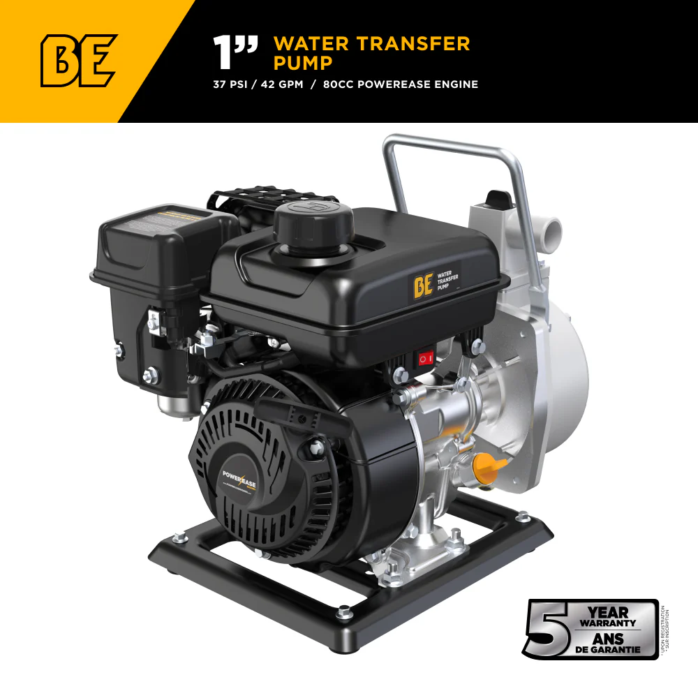 1" Water Pump with Powerease 79cc Engine