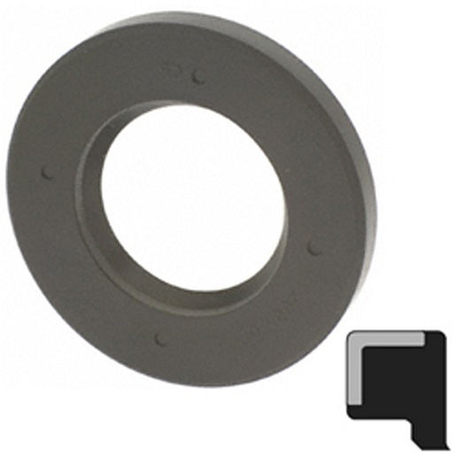 Lip Seal; 1-1/2" Shaft Dia; 2" Housing Bore; 3/16" Nominal Width; Nitrile Lip; Solid Seal