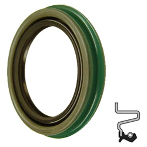 Lip Seal; 1.618" Shaft Dia; 2.841" Housing Bore; 1/2" Nominal Width; Nitrile Lip; Solid Seal