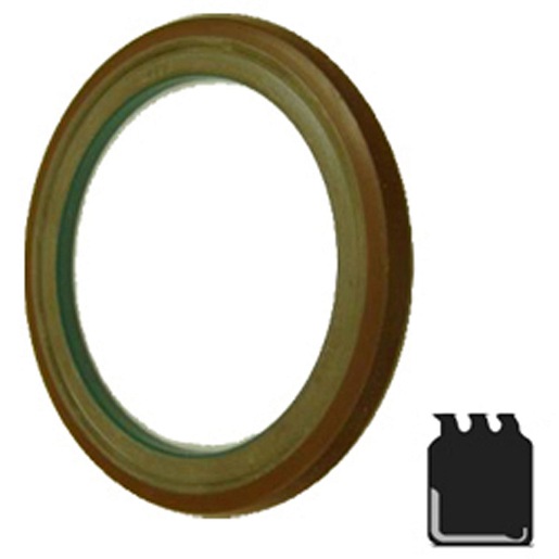 Lip Seal; 1.873" Shaft Dia; 2.716" Housing Bore; 9/32" Nominal Width; Nitrile Lip; Solid Seal