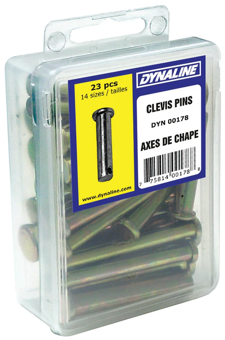 Clevis Pin Dynakit, 14 Sizes / 23 Pieces