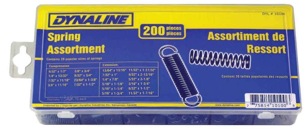 Spring Assortment, 200 Pieces / 20 Sizes