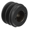 Transmission Pulley; 2 Grooves; 3.35" Outside Diameter; Bushed; H Bushing Series; 4L | A | 5L | B Belt Series