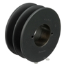 Transmission Pulley; 2 Grooves; 3.95" Outside Diameter; Bushed; H Bushing Series; 4L | A | 5L | B Belt Series