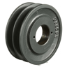 Transmission Pulley; 2 Grooves; 4-3/4" Outside Diameter; Bushed; H Bushing Series; 4L | A | 5L | B Belt Series