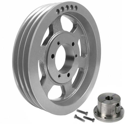 Transmission Pulley; 3 Grooves; 11-3/4" Outside Diameter; Bushed; H Bushing Series; 4L | A | 5L | B Belt Series