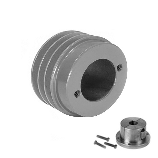 Transmission Pulley; 3 Grooves; 6-3/4" Outside Diameter; Bushed; H Bushing Series; 4L | A | 5L | B Belt Series