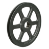 Transmission Pulley; 1 Groove; 9-3/4" Outside Diameter; Bushed; H Bushing Series; 4L | A | 5L | B Belt Series