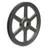 Transmission Pulley; 1 Grooves; 10-3/4" Outside Diameter; Bushed; H Bushing Series; 4L | A | 5L | B Belt Series