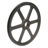 Transmission Pulley; 1 Groove; 13-3/4" Outside Diameter; Bushed; H Bushing Series; 4L | A | 5L | B Belt Series