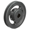 Transmission Pulley; 1 Grooves; 4.95" Outside Diameter; Bushed; H Bushing Series; 4L | A | 5L | B Belt Series