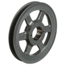 Transmission Pulley; 1 Groove; 7-1/4" Outside Diameter; Bushed; H Bushing Series; 4L | A | 5L | B Belt Series