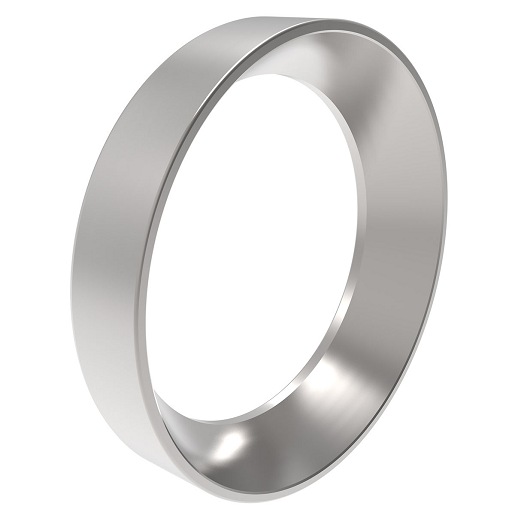 Bearing Cup; LM29710 Basic Number; Standard Precision; 2-9/16" Outside Diameter; 0.55" Width; Single Row of Roller
