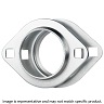 205 Flanged Pressed Housing Unit; 95MM X 71MM X 31; 3-Bolt; Round; Steel