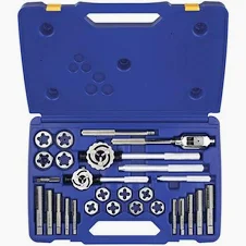 PG130 - 25-PC FRACTIONAL TAP & HEX DIE SET; 9/16" To 1"