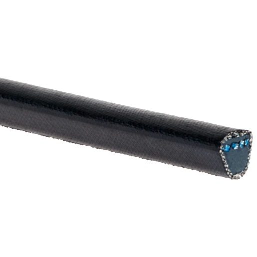V-Belt; 3V Series; 45" Belt Outside Length; 3/8" Belt Width; 1 Band; Polyester Tensile Material; Rubber and Fabric Outer Material