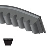 "B" series cogged v-belt, 75" inside measurement