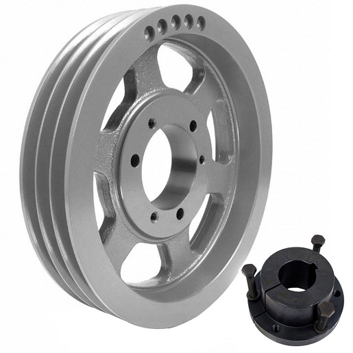Transmission Pulley; 3 Grooves; 11.35" Outside Diameter; Bushed; SK Bushing Series; Bushing Sold Separately