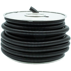 1/2" Black Convoluted Split Loom