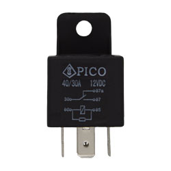 12V DC 40/30A SPDT Mini Relay With Resistor